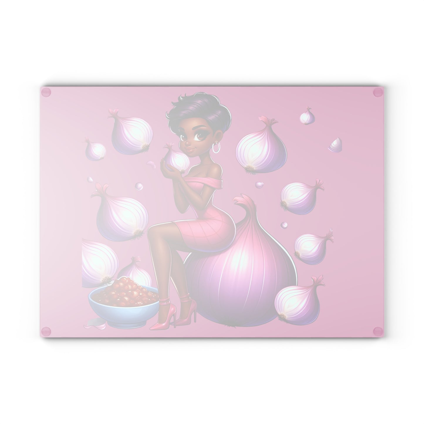 Glass Cutting Board - Onion Delight Glass Cutting Boards Collection 2011