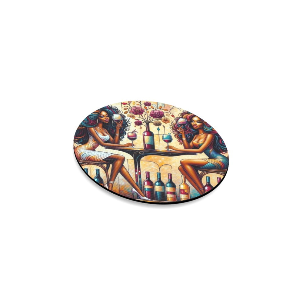 Round Coaster Set - Velvet's View - Sip & Savor - Exquisite Elegance Coaster Collection