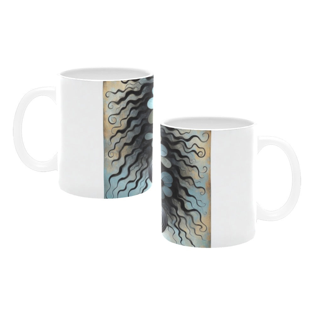 Bold & Beautiful: Afrocentric Digital Art Collection - White Mug(11OZ) - #2011