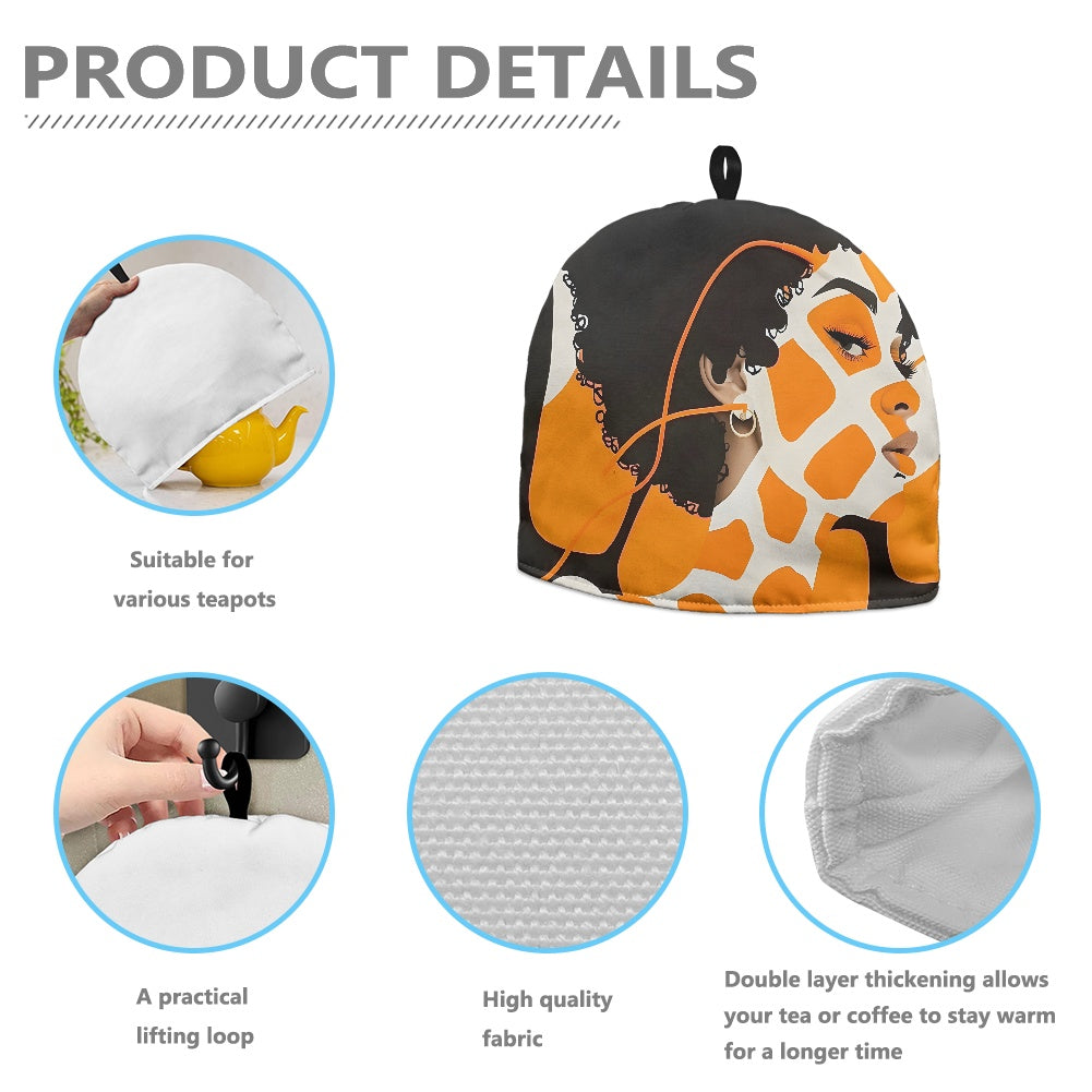 Giraffe Essence: A Fusion of Nature and Elegance Collection - Cavcas Teapot Cover - #2013