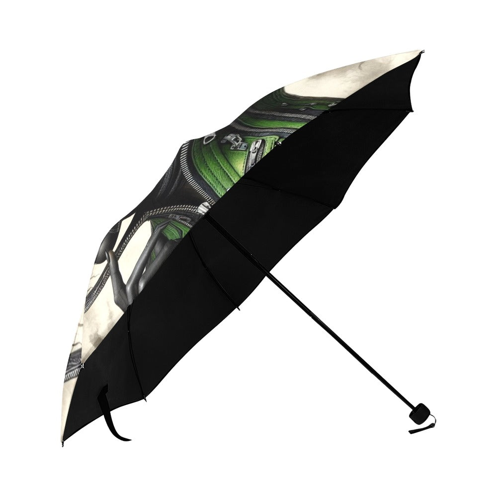 Anti-UV Foldable Umbrella - Velvet's View - Mechanical Muse - The Fusion of Fashion and Futurism