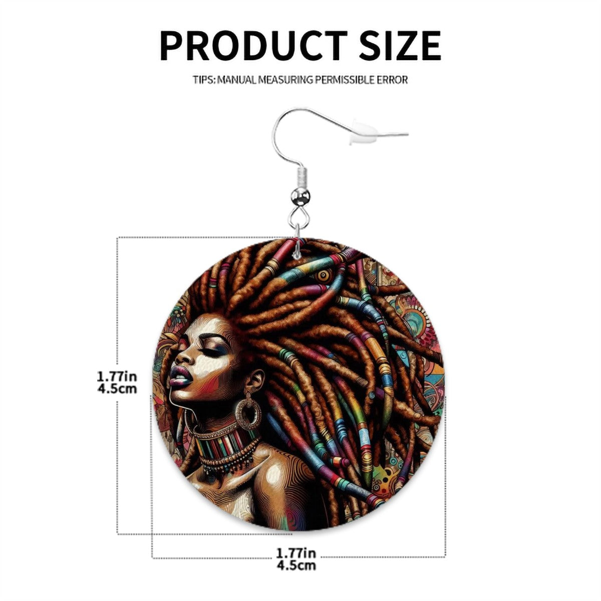 Leather Round Earrings - Velvet's View