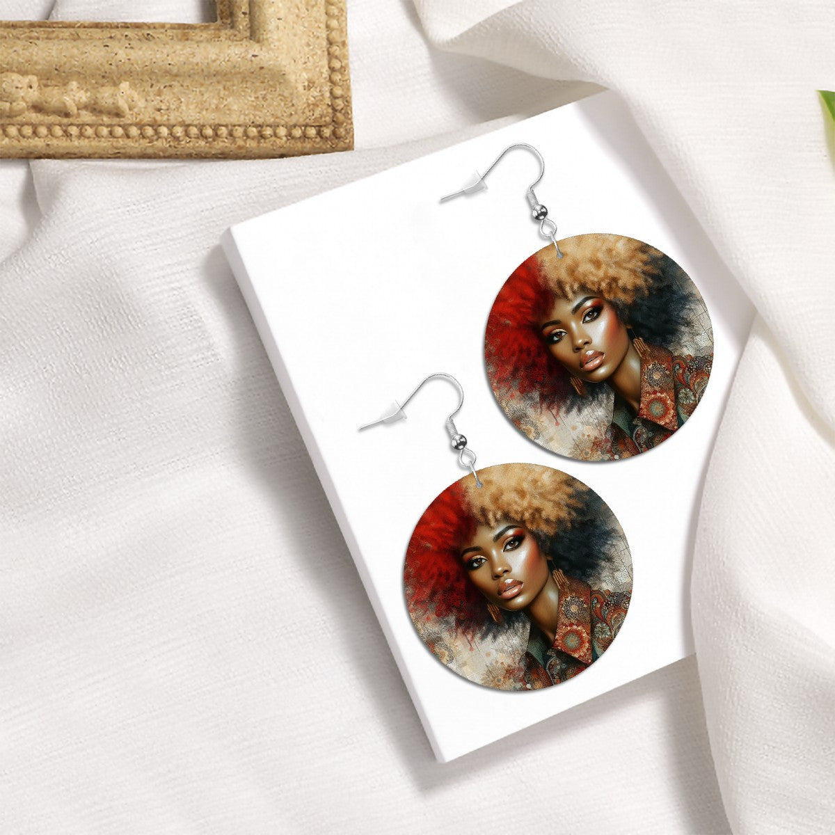 Leather Round Earrings - Velvet's View