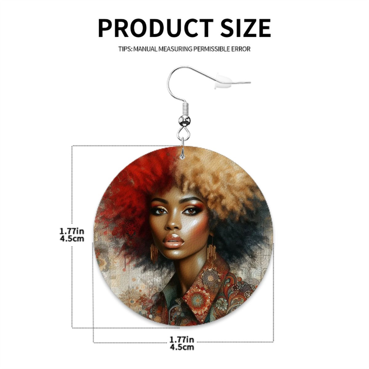 Leather Round Earrings - Velvet's View