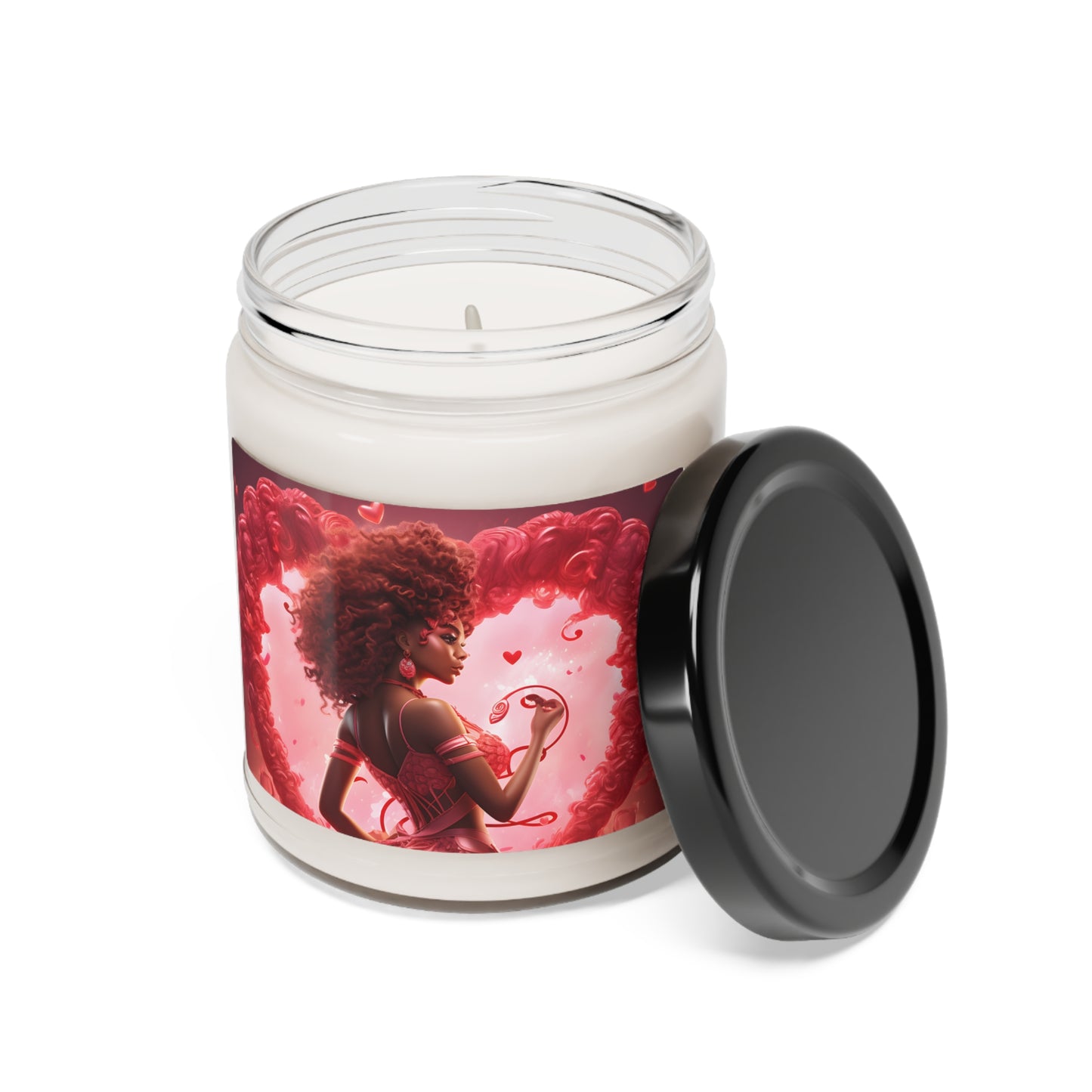 Scented Soy Candle - Black Girl Art - Velvet's View - 9oz