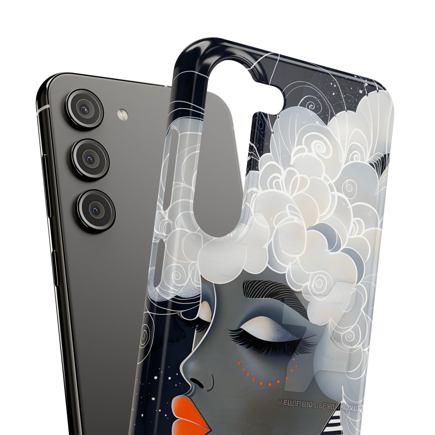 Slim Phone Cases - Black Girl Art - Velvet's View - Ethereal Vibrance