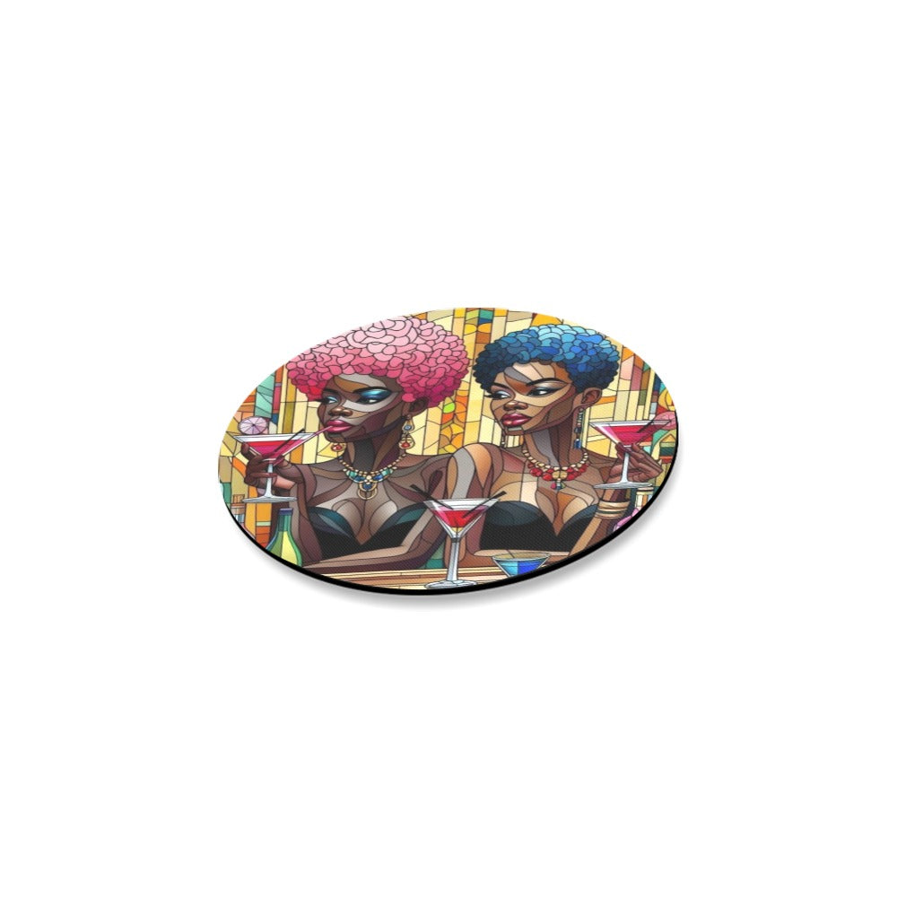 Round Coaster Set - Velvet's View - Sip & Savor - Exquisite Elegance Coaster Collection