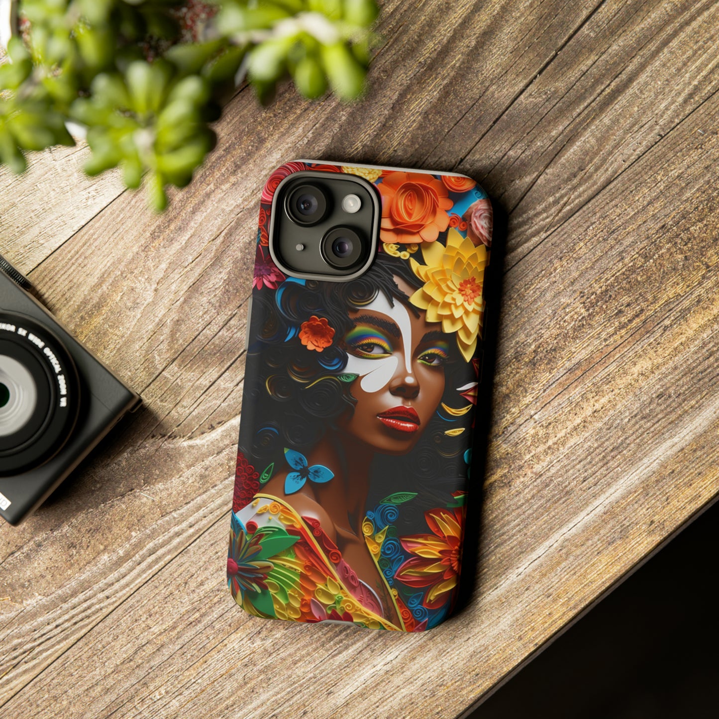 Tough Phone Cases - Black Girl Art - Velvet's