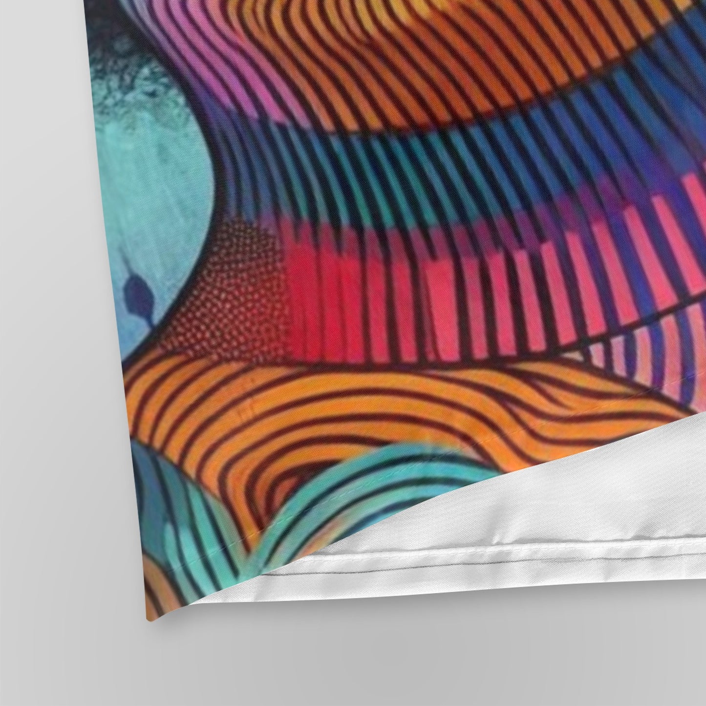 Shower Curtain - Black Girl Art - Velvet's View - Afro Radiance - A Celebration of Color and Culture -72"x84" 992