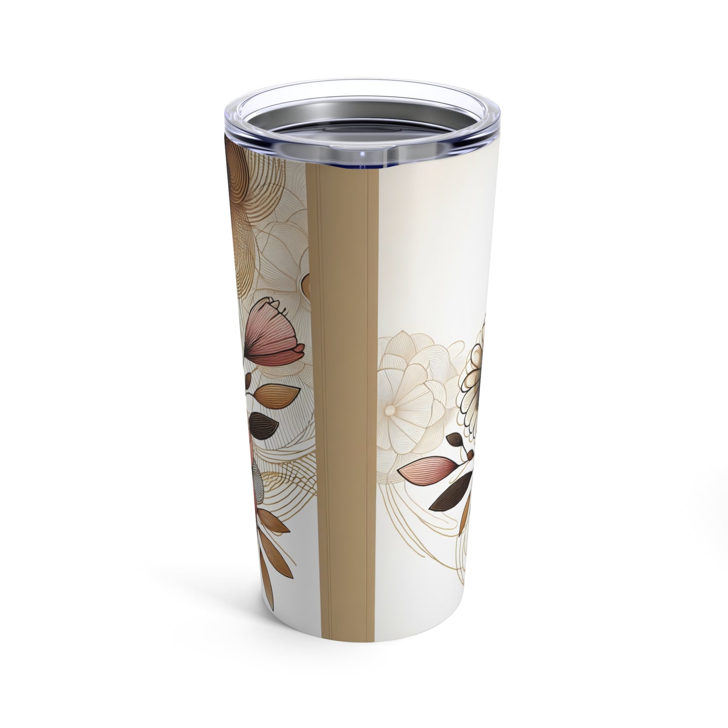 Tumbler 20oz - Black Girl Art - Velvet's View - Floral Whispers 602