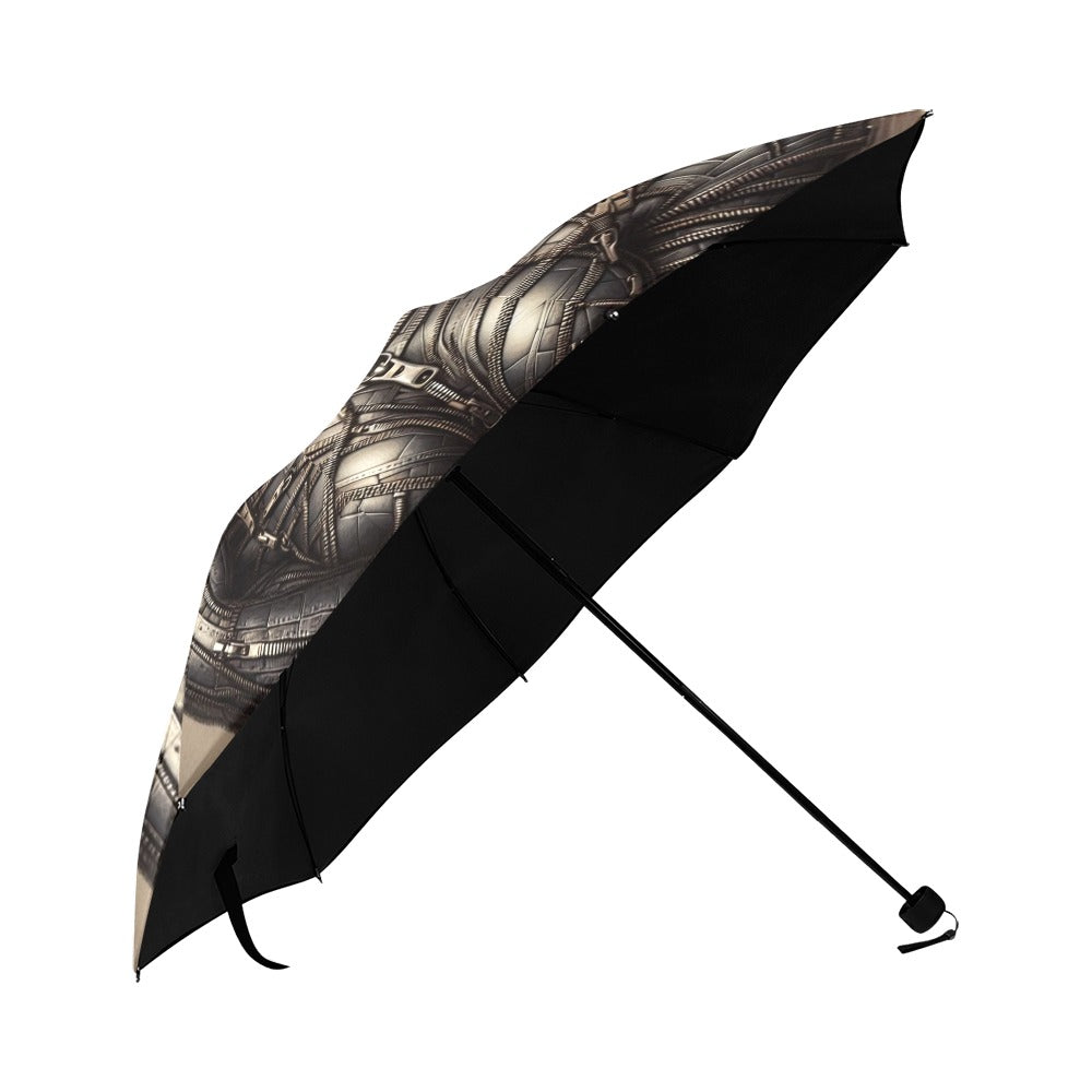 Anti-UV Foldable Umbrella - Velvet's View - Mechanical Muse - The Fusion of Fashion and Futurism