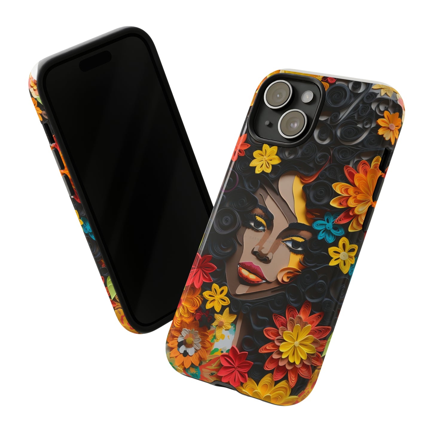 Tough Phone Cases - Black Girl Art - Velvet's View