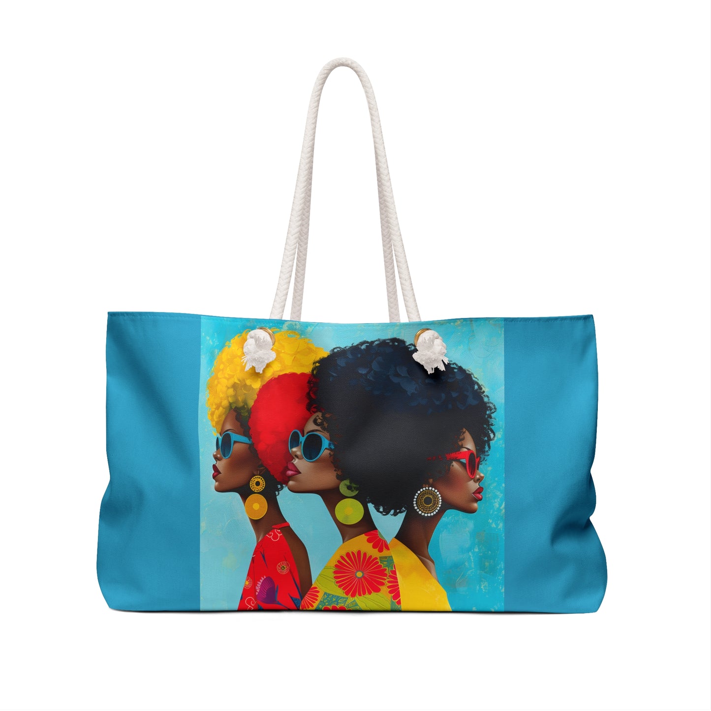 Weekender Bag - Afro Chic: A Celebration of Vibrant Elegance - #2011