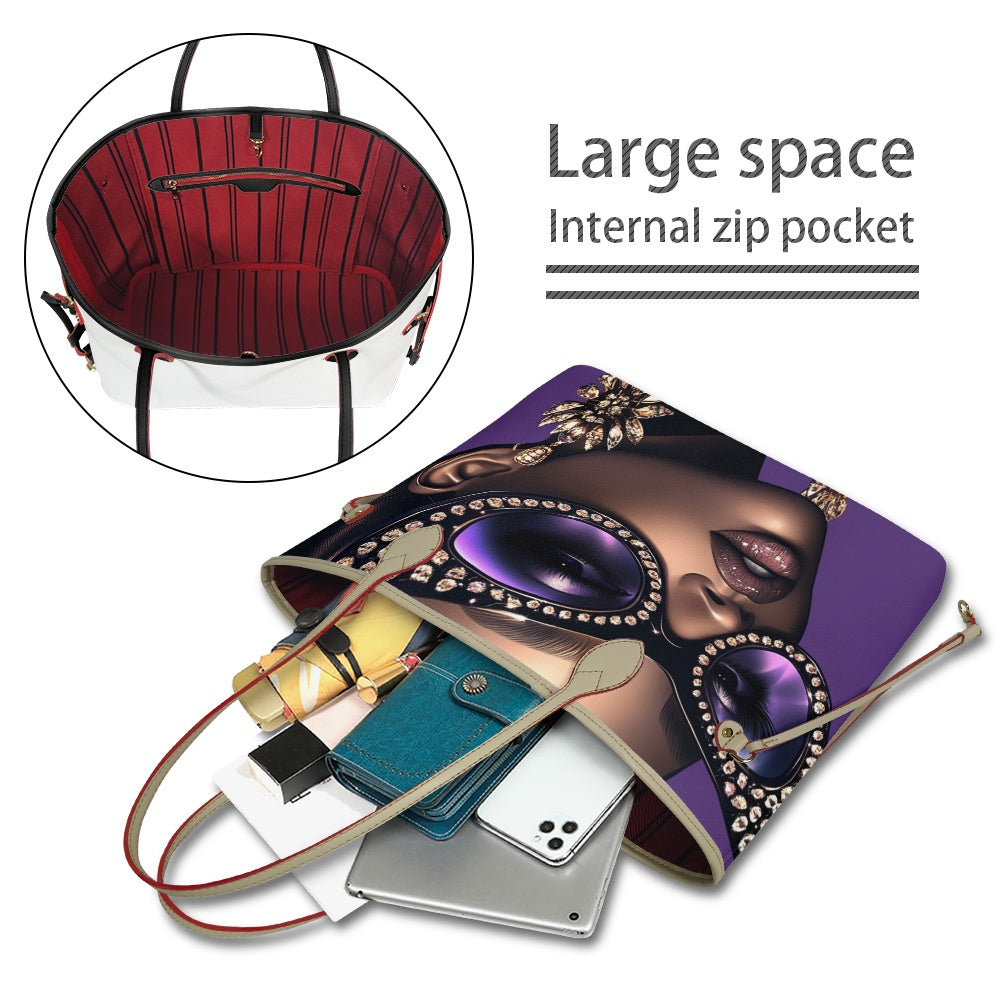 Shades of Velvet Collection - Women PU Leather Handbags - #2011