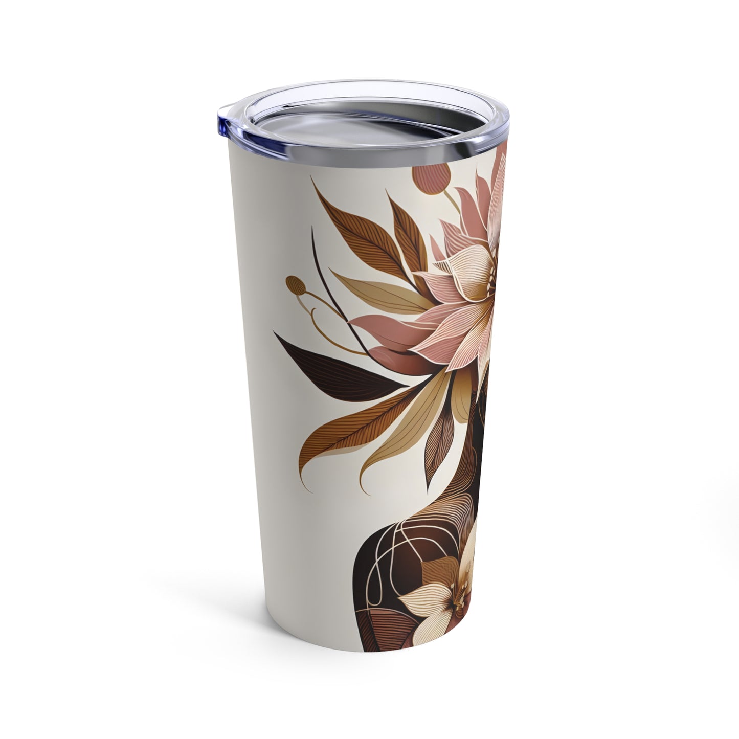 Tumbler 20oz - Black Girl Art - Velvet's View - Floral Whispers 603