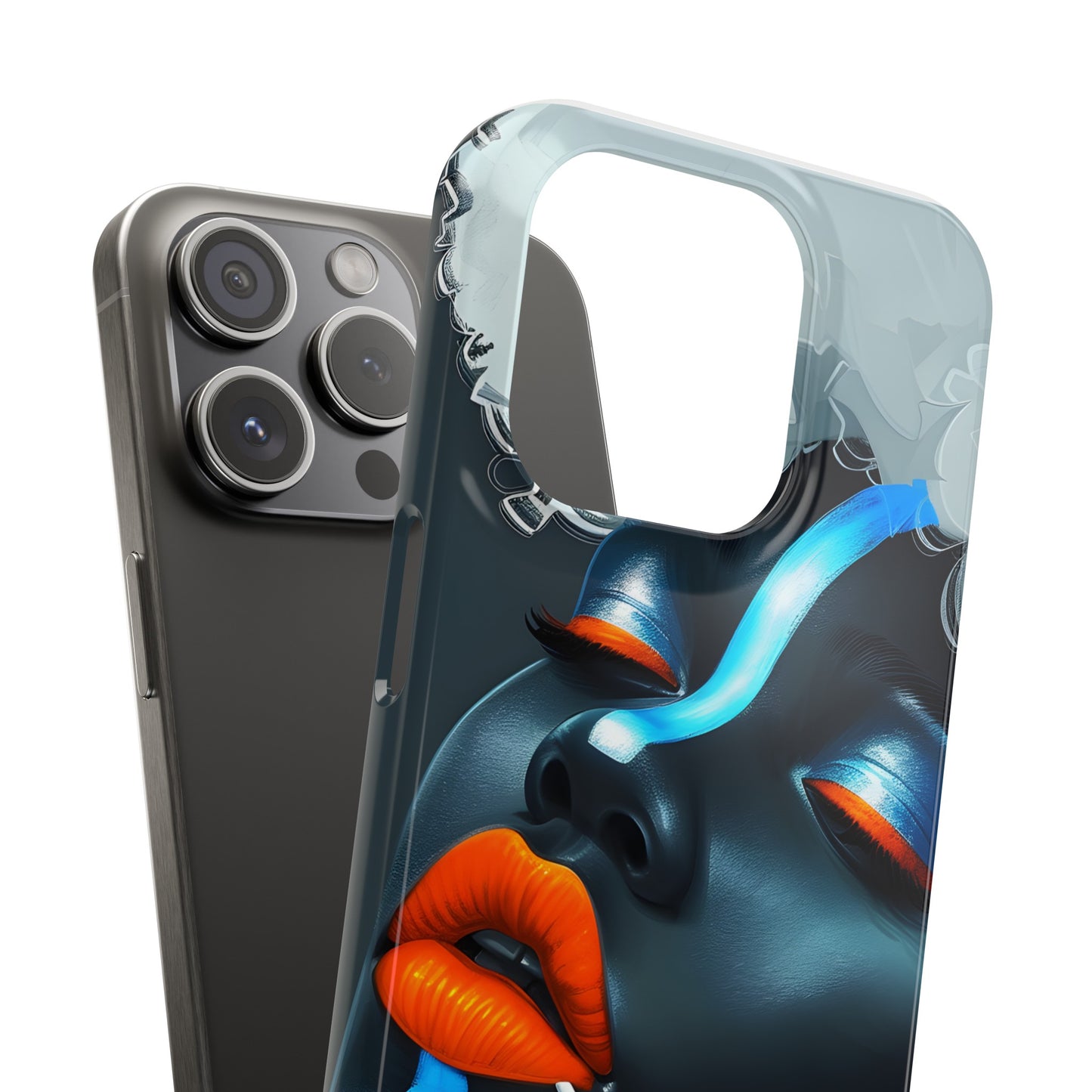 Slim Phone Cases - Black Girl Art - Velvet's View - Ethereal Vibrance