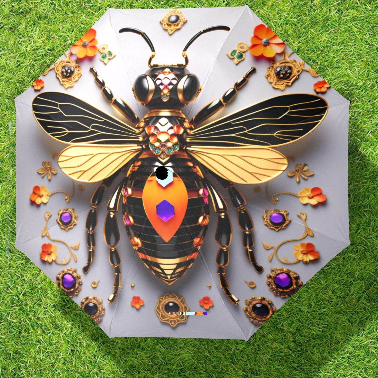 Bee Jeweled Collection -Semi-Automatic Foldable Umbrella (Model U12) - 2012