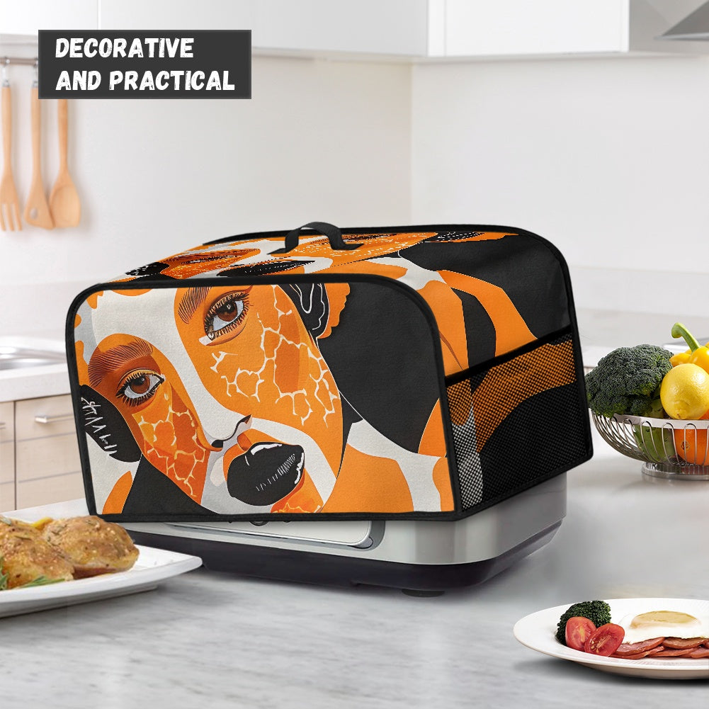 Slow Cooker Cover - Velvet's View - Giraffe Essence - A Fusion of Nature and Elegance Collection