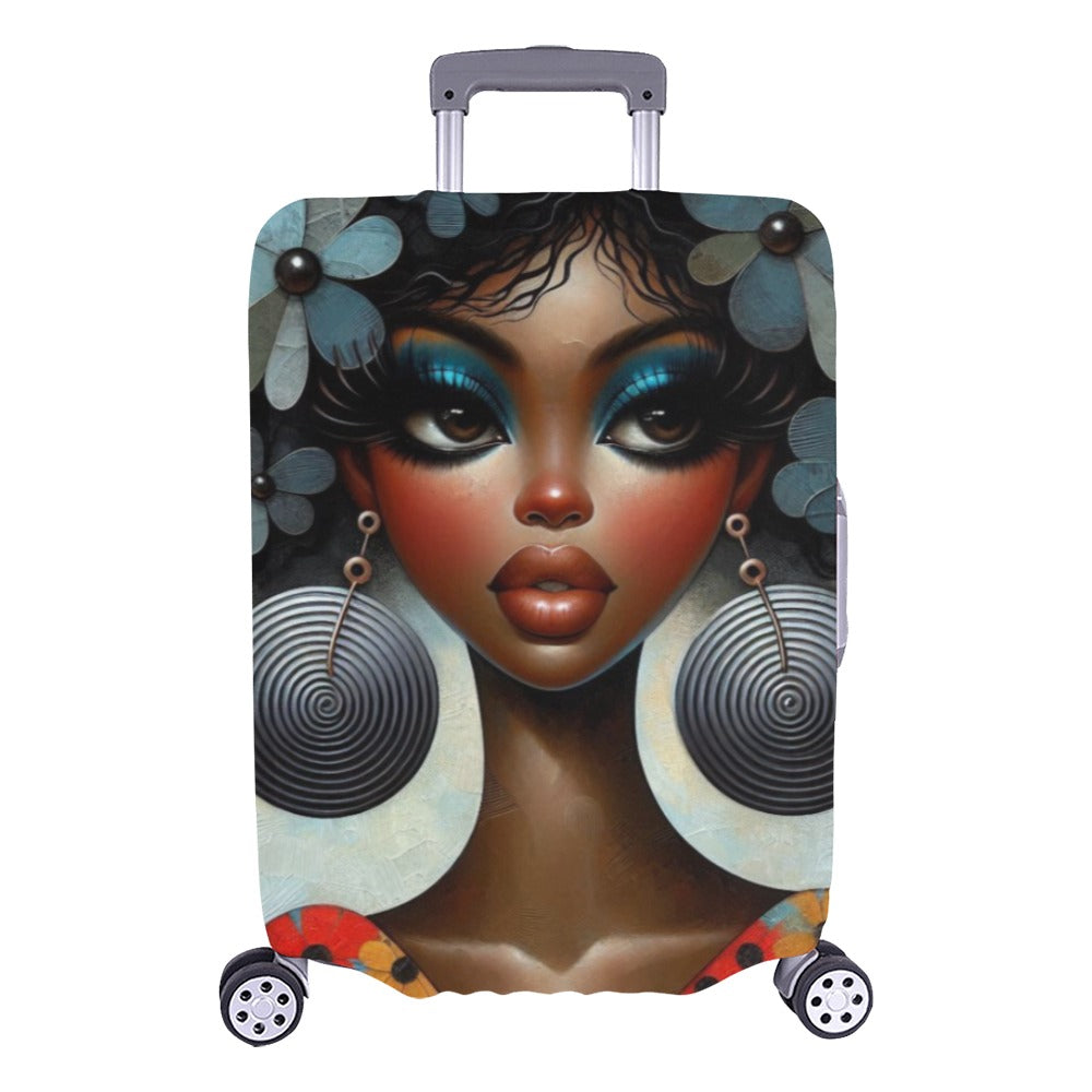 Bold & Beautiful: Afrocentric Digital Art Collection - Luggage Cover/Large 26"-28" - #2011