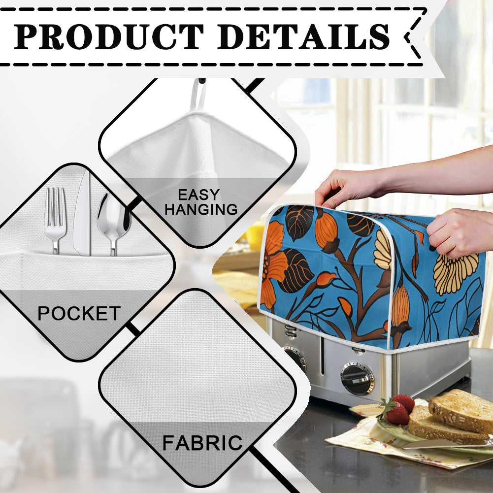 Elegant Adinkra-Inspired Fabric Collection -Toaster Cover - #2022