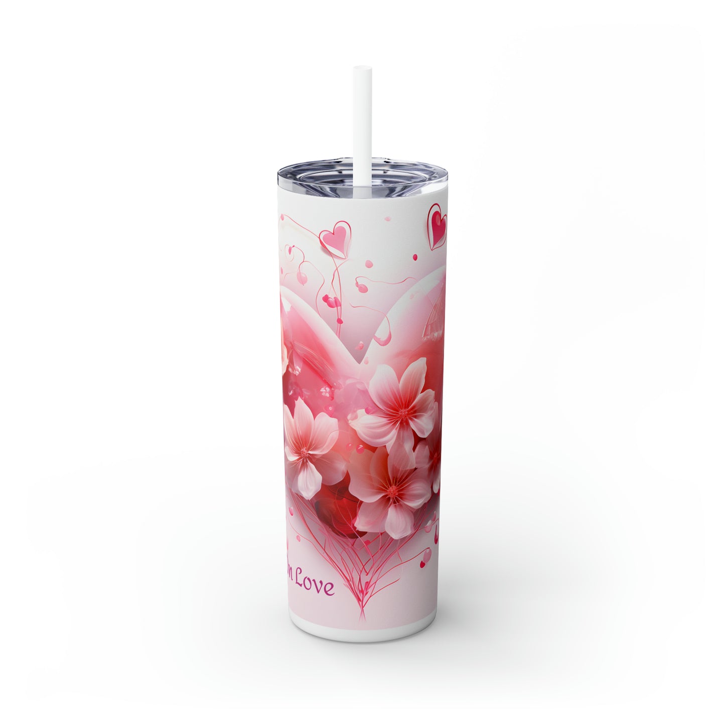 Skinny Tumbler with Straw, 20oz