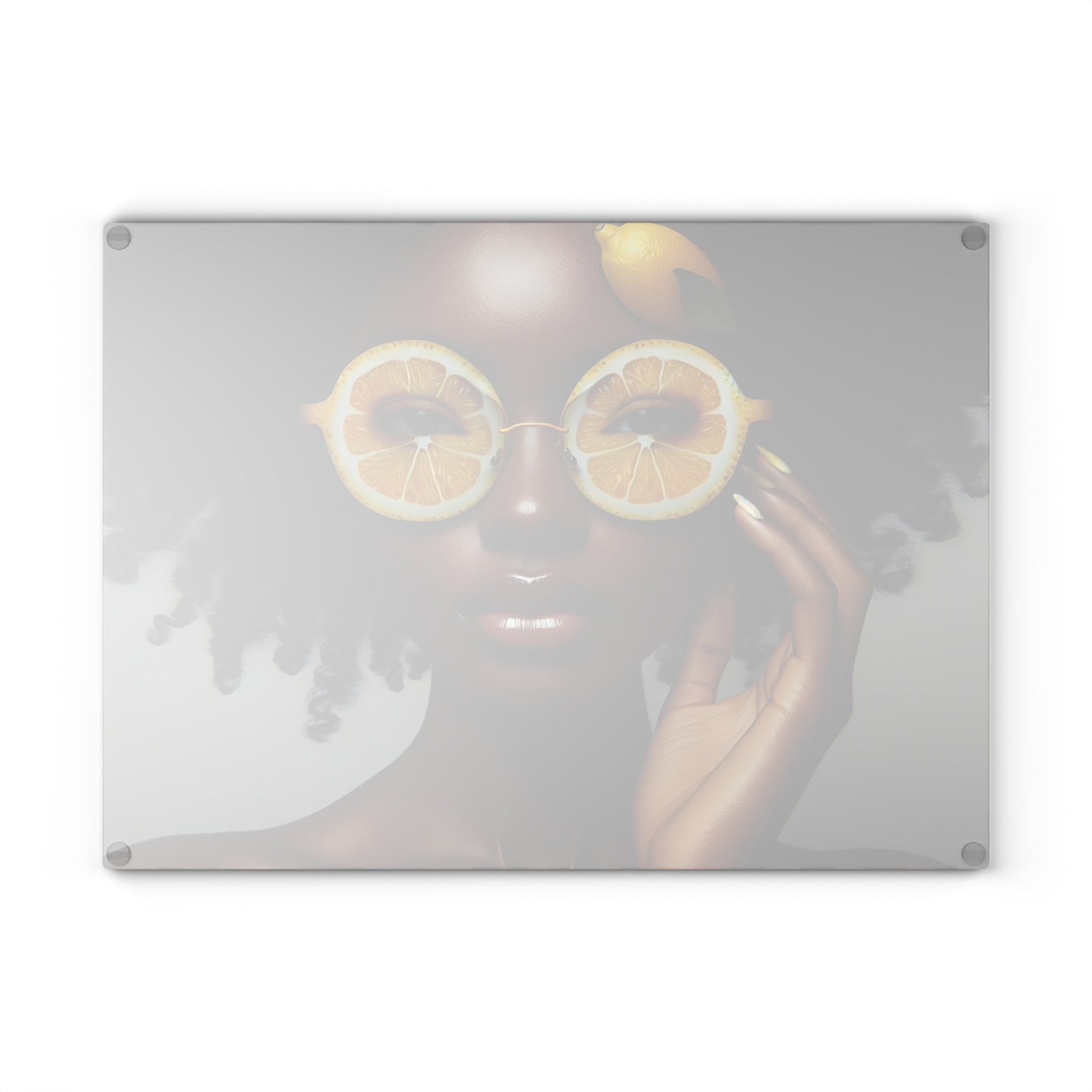 Glass Cutting Board - Velvet's View: The Lemon Delight Collection – 2017