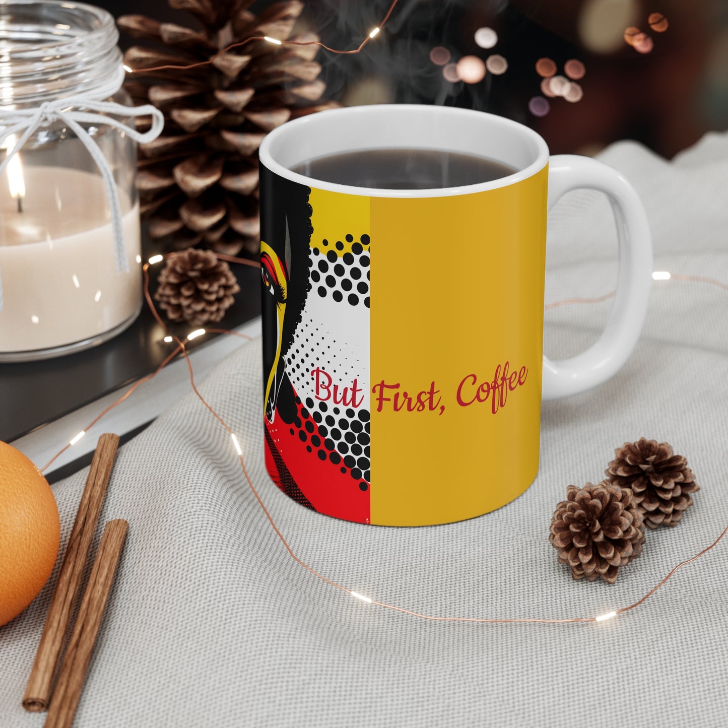 Mug Collection - Black Girl Art - Velvet's View - Vibrant Visions Collection