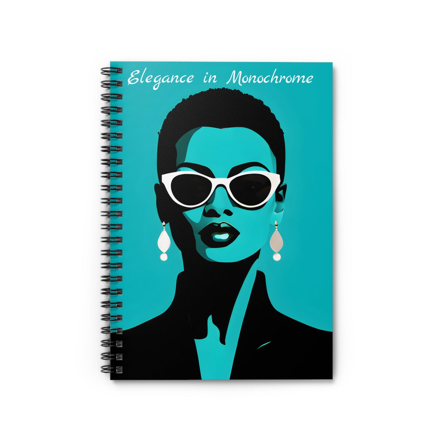 Elegance in Monochrome - Spiral Notebook - Ruled Line
