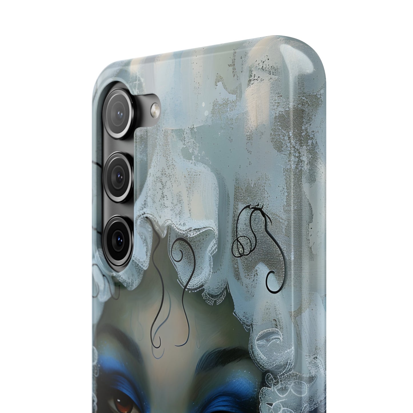 Slim Phone Cases - Black Girl Art - Velvet's View - Ethereal Vibrance