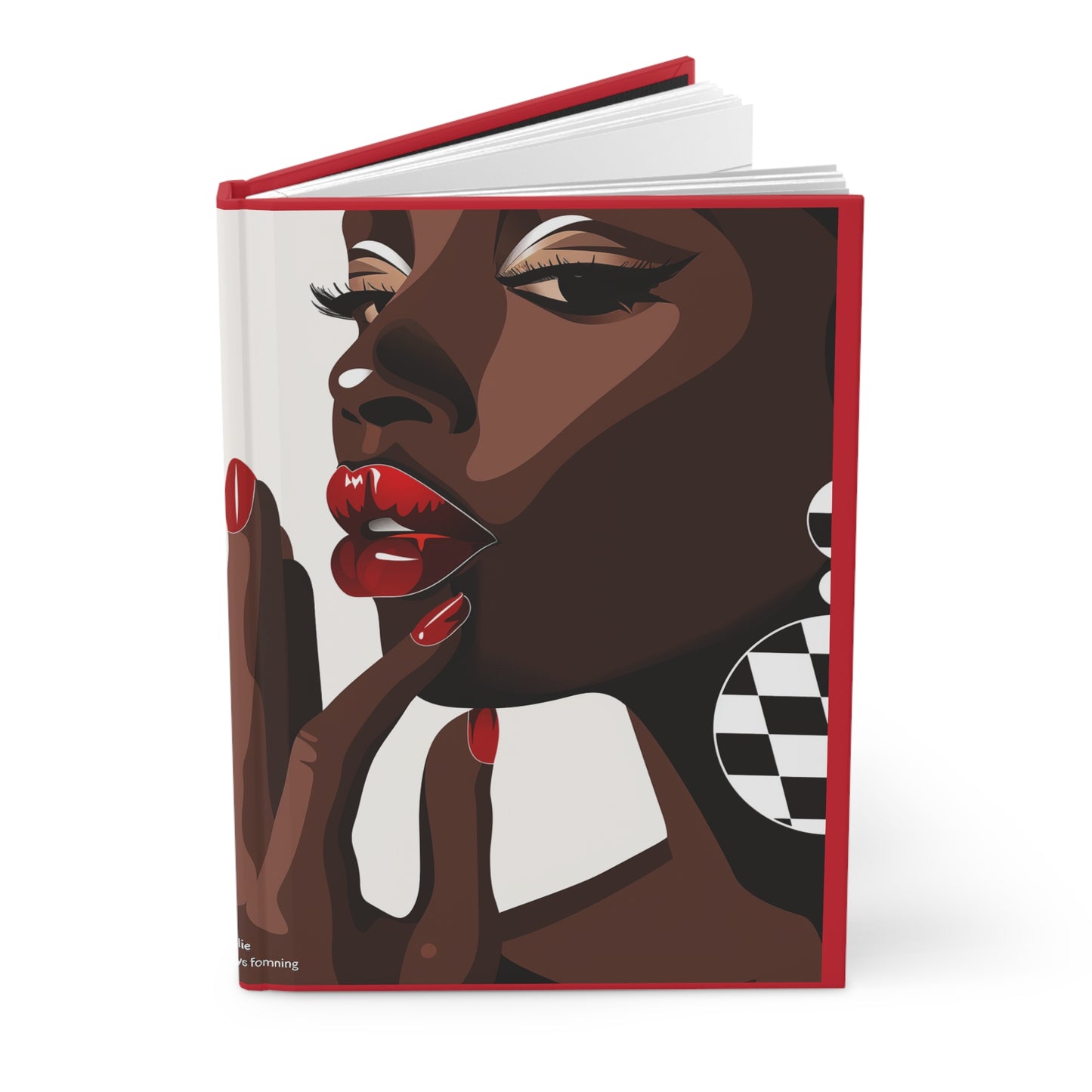 Crimson Contemplations Hardcover Journal Matte