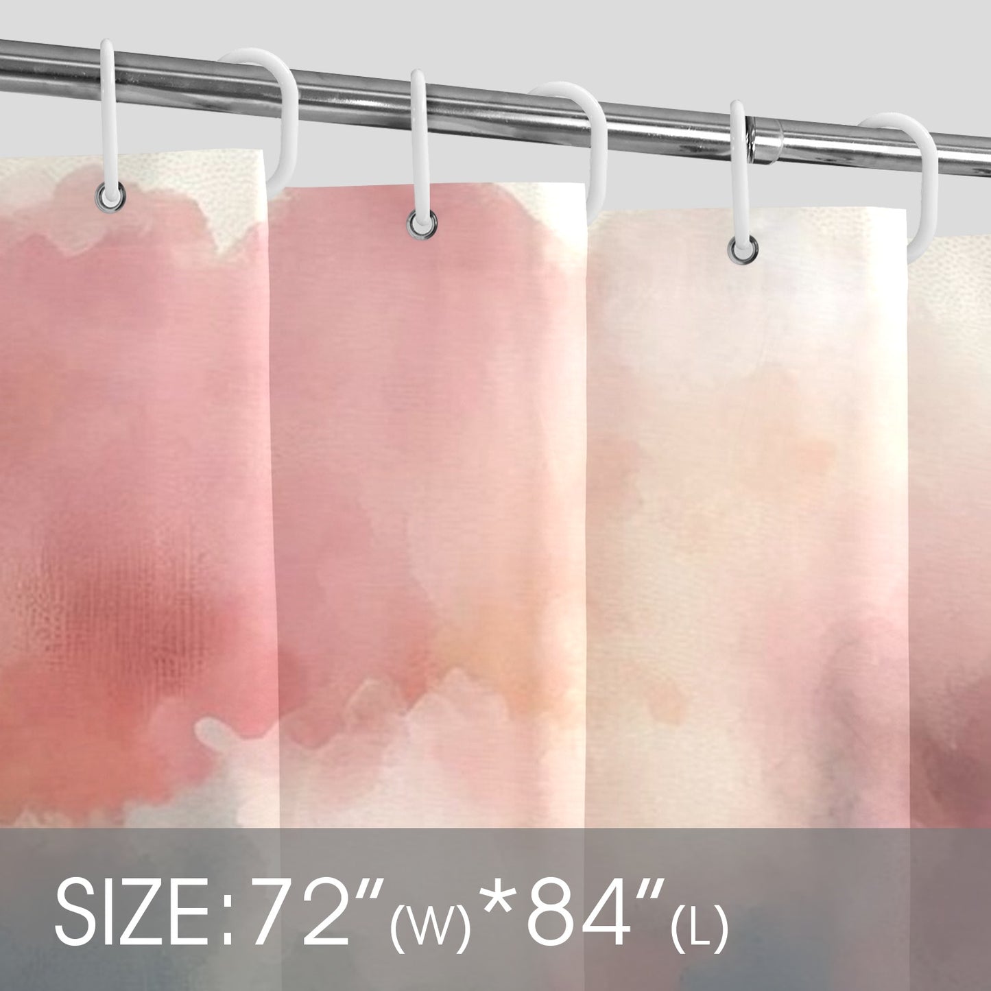 Afro Watercolor Shower Curtain Collection – Black Woman Silhouette Art for Bathroom Décor - 8256498
