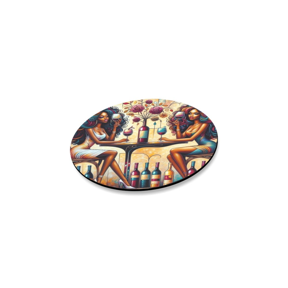 Round Coaster Set - Velvet's View - Sip & Savor - Exquisite Elegance Coaster Collection