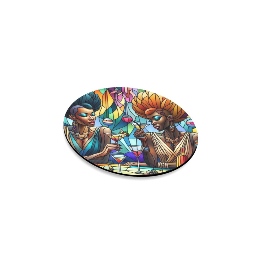 Round Coaster Set - Velvet's View - Sip & Savor - Exquisite Elegance Coaster Collection