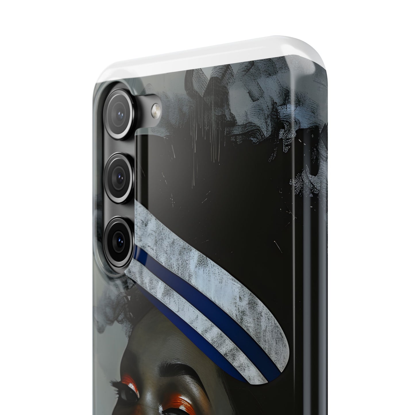 Slim Phone Cases - Black Girl Art - Velvet's View - Ethereal Vibrance