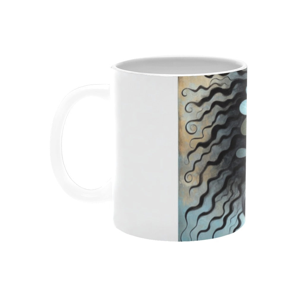 Bold & Beautiful: Afrocentric Digital Art Collection - White Mug(11OZ) - #2011