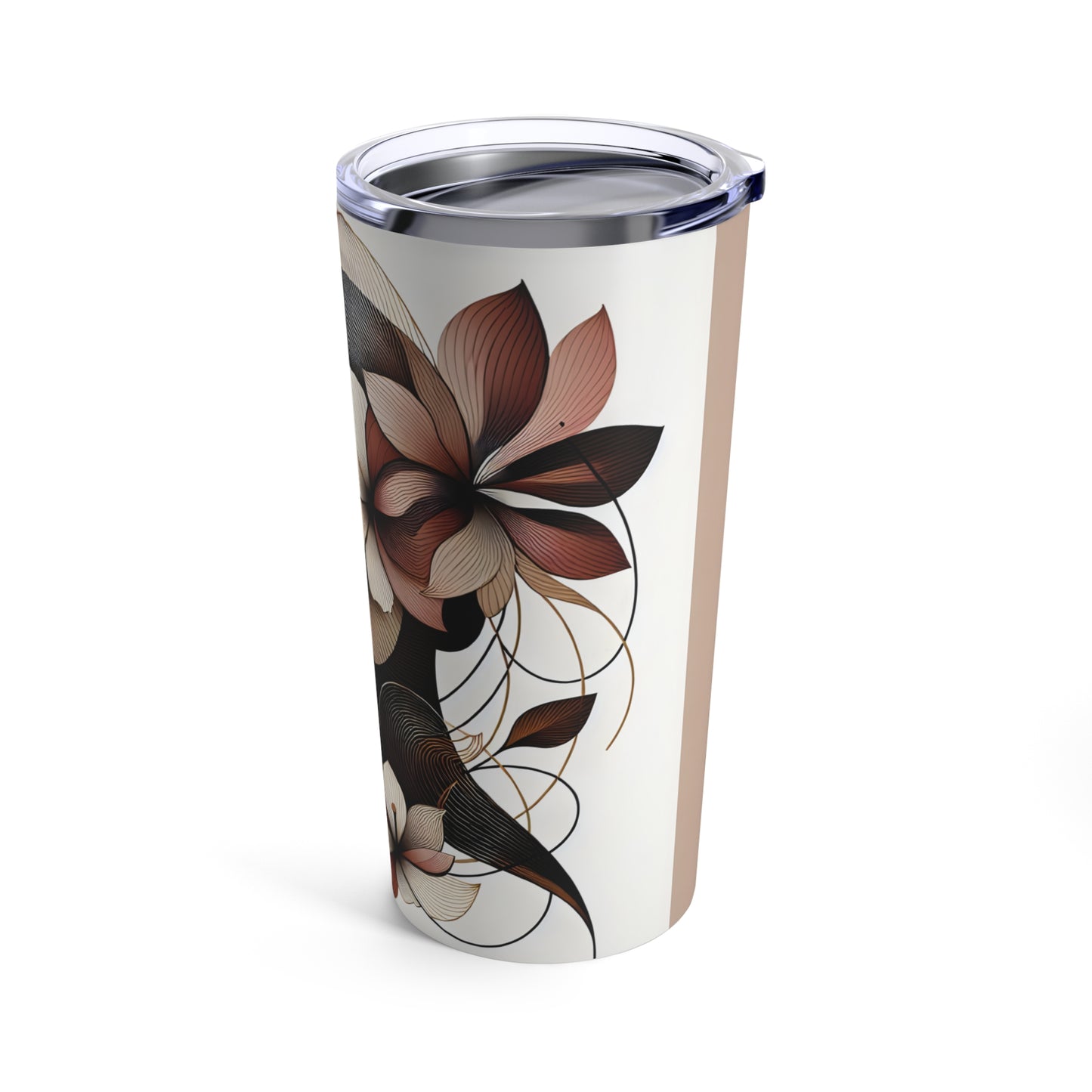 Tumbler 20oz - Black Girl Art - Velvet's View - Floral Whispers 601