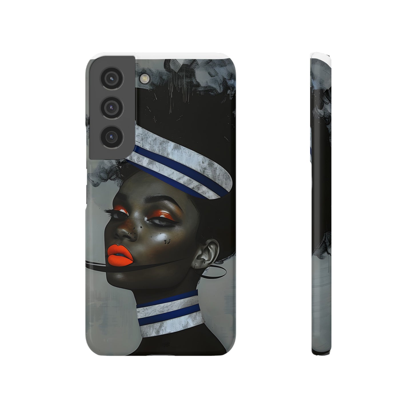 Slim Phone Cases - Black Girl Art - Velvet's View - Ethereal Vibrance