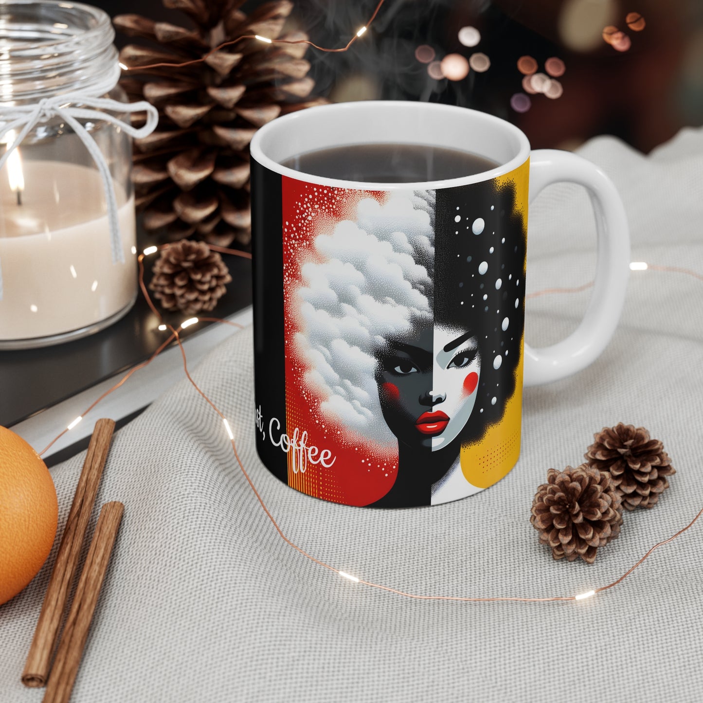 Mug Collection - Black Girl Art - Velvet's View - Vibrant Visions Collection
