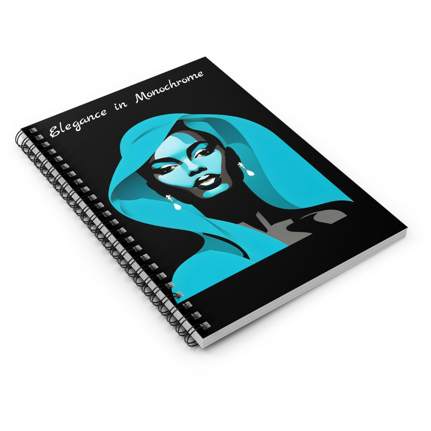 Elegance in Monochrome - Spiral Notebook - Ruled Line