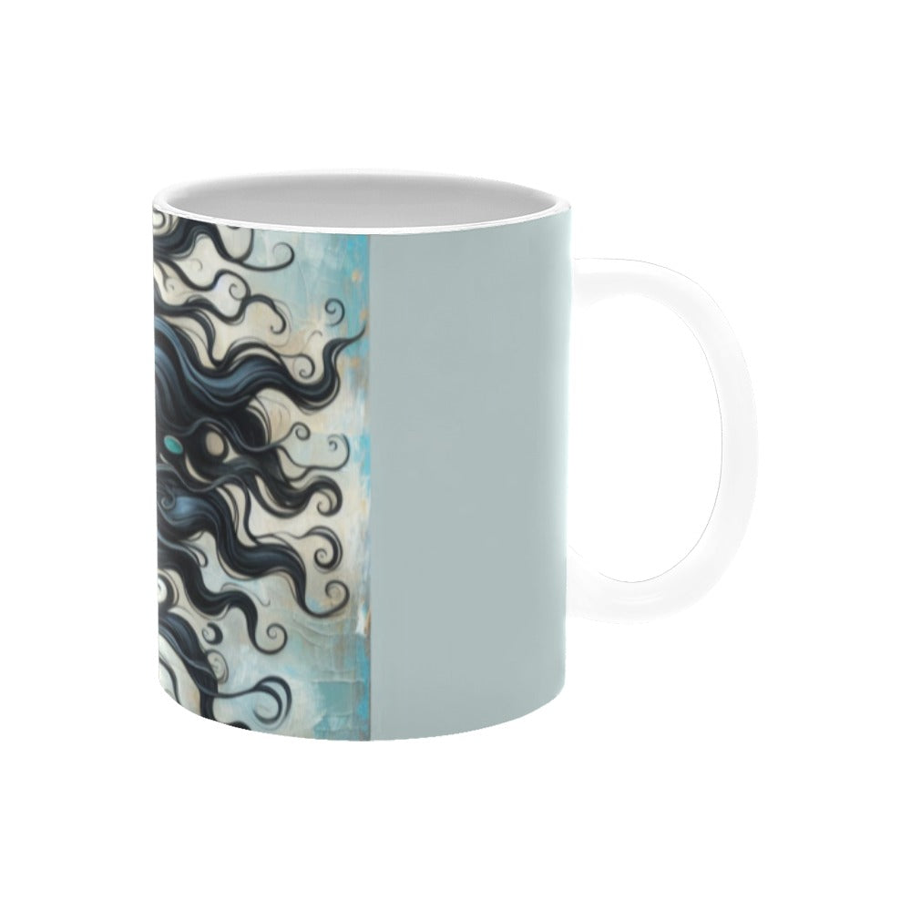 Bold & Beautiful: Afrocentric Digital Art Collection - White Mug(11OZ) - #2012