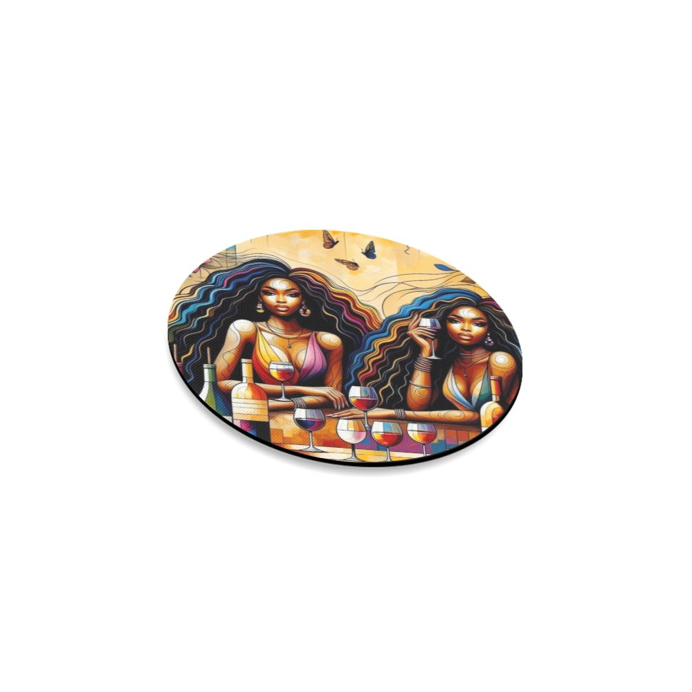 Round Coaster Set - Velvet's View - Sip & Savor - Exquisite Elegance Coaster Collection