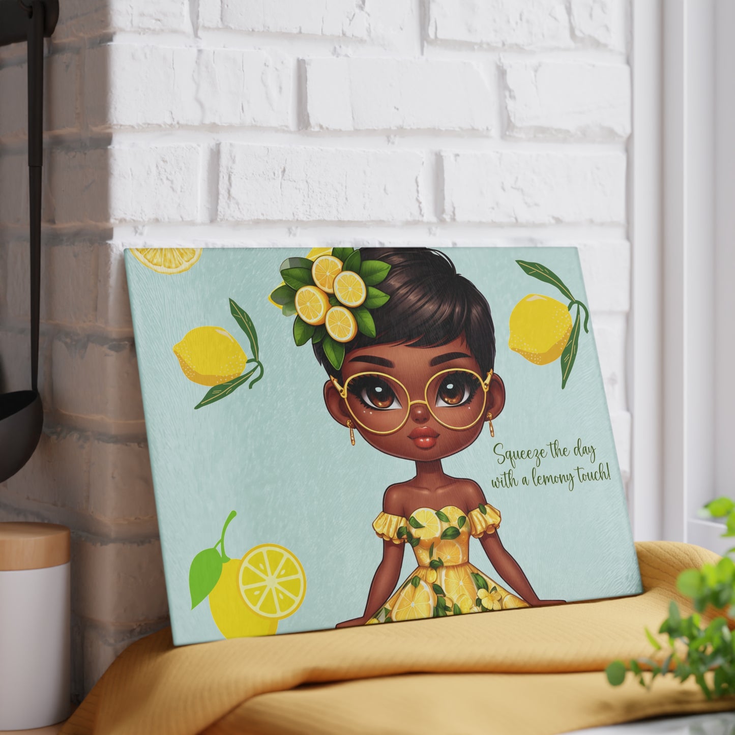 Glass Cutting Board - Velvet's View: The Lemon Delight Collection –2011