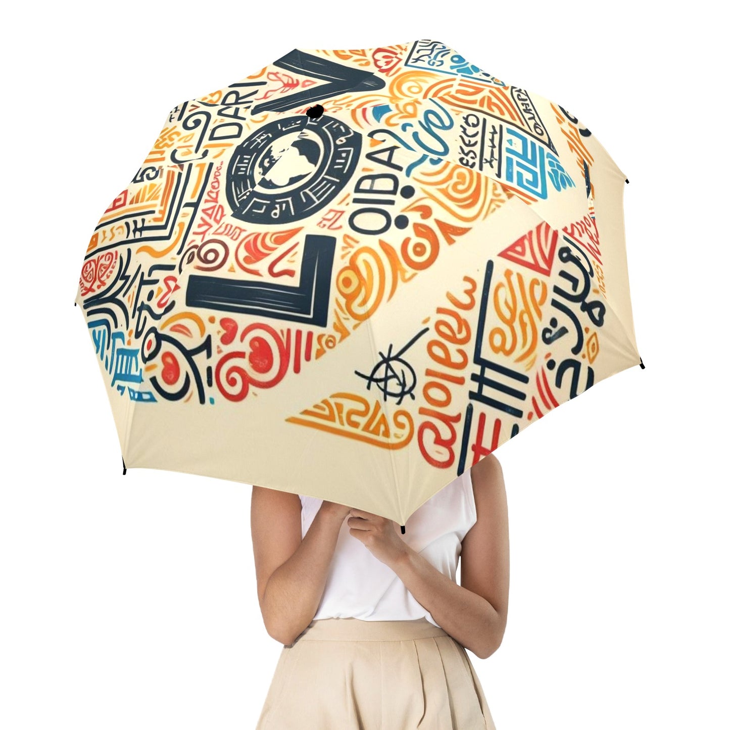 Radiant Hearts Collection - Semi-Automatic Foldable Umbrella (Model U12) - #2015