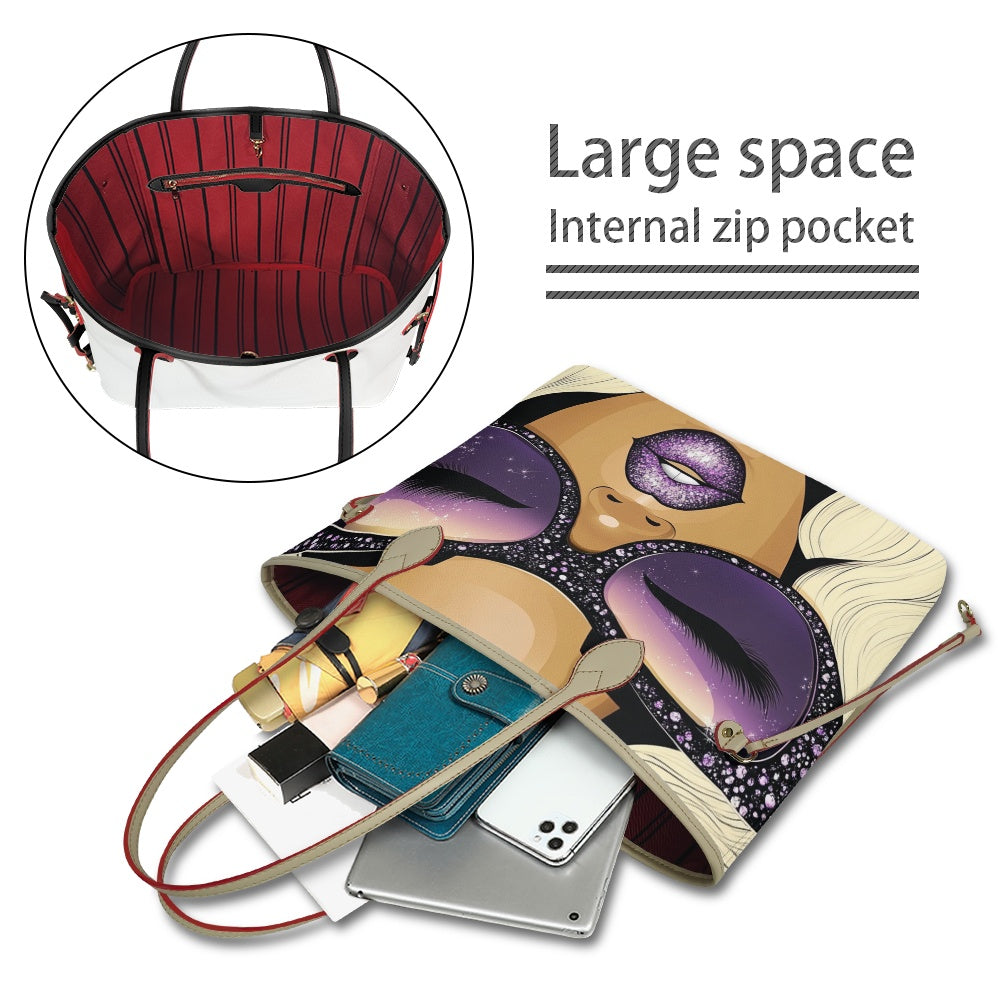 Shades of Velvet Collection - Women PU Leather Handbags - #2012