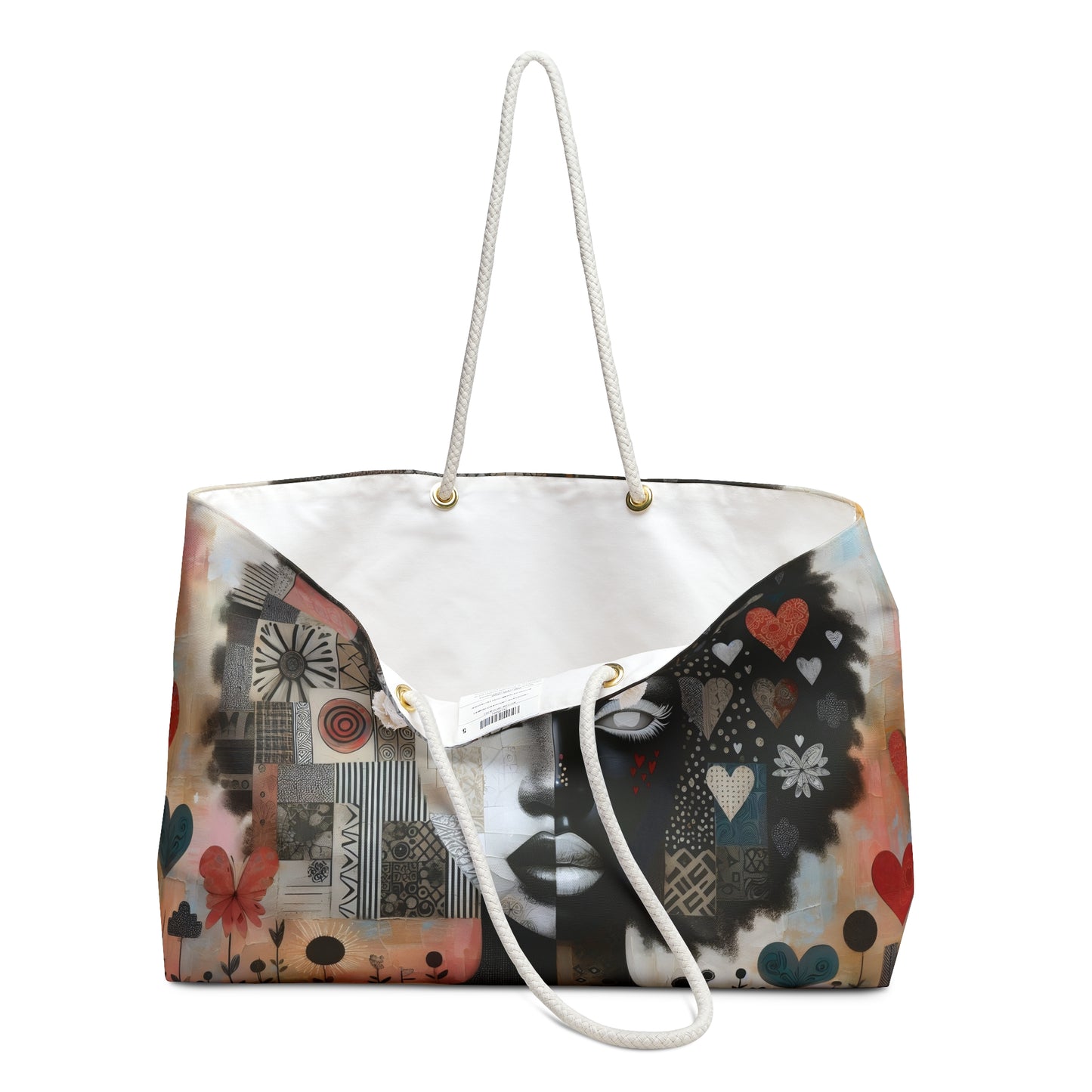 Heartfelt Reflections: Mixed Media Art Collection - Weekender Bag - #2011
