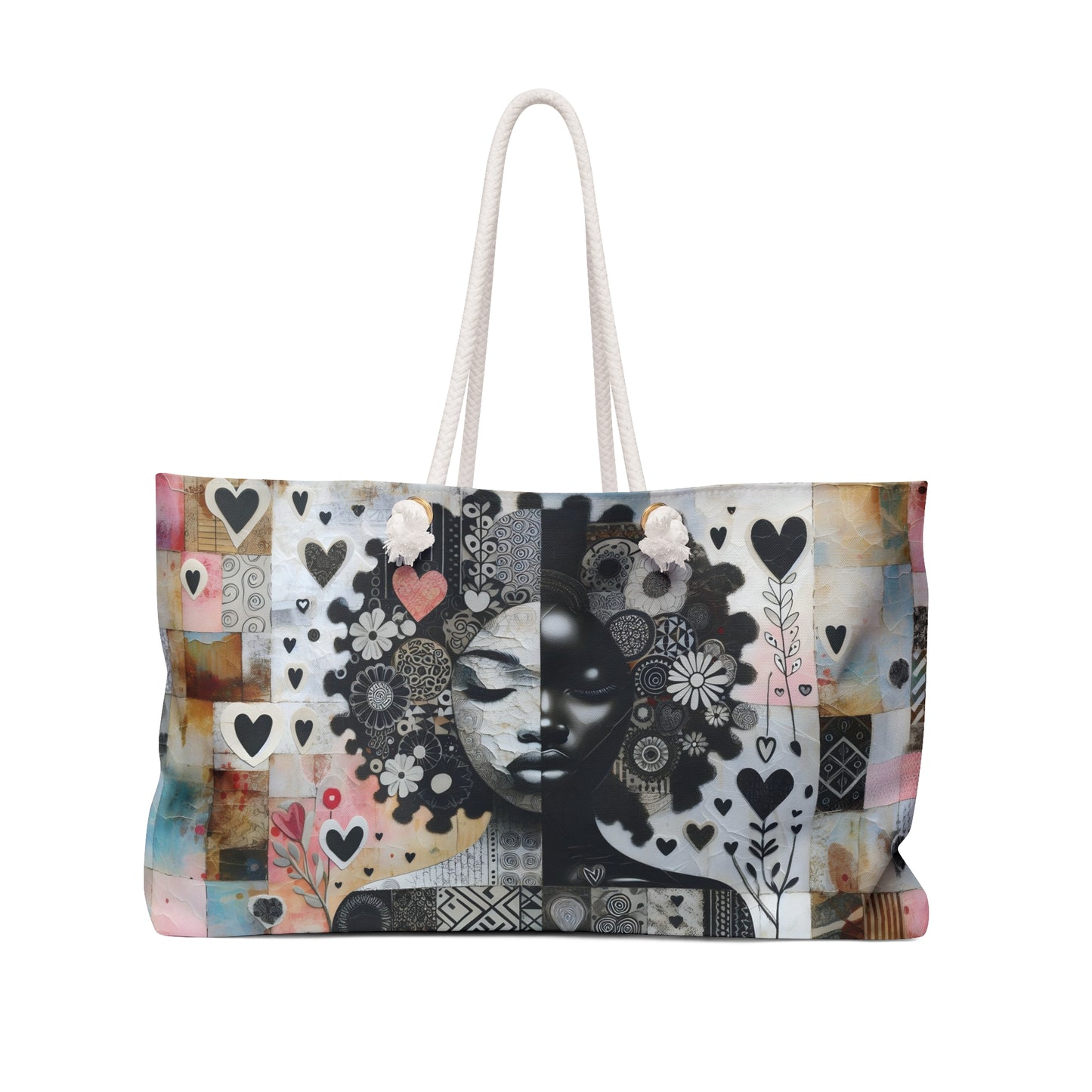 Heartfelt Reflections: Mixed Media Art Collection - Weekender Bag - #2014