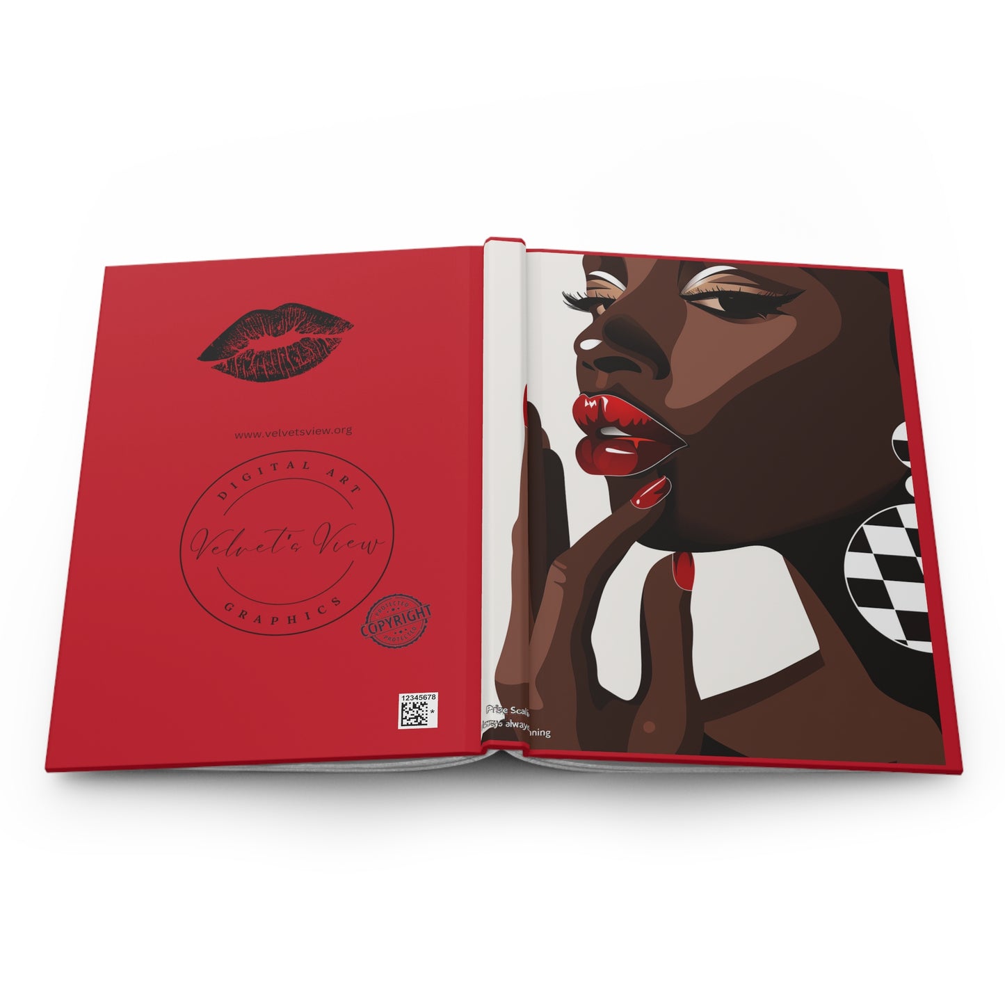Crimson Contemplations Hardcover Journal Matte