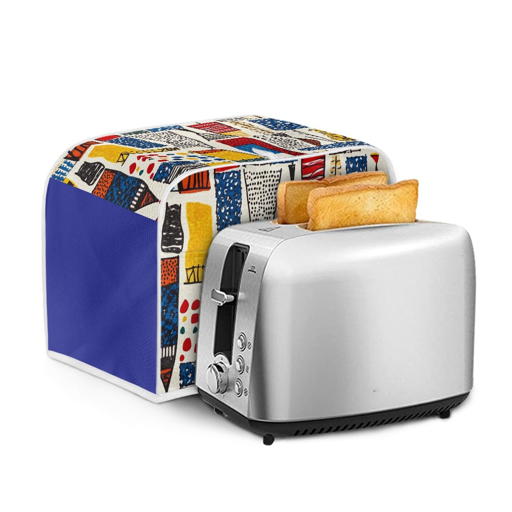 Elegant Adinkra-Inspired Fabric Collection -Toaster Cover - #2021