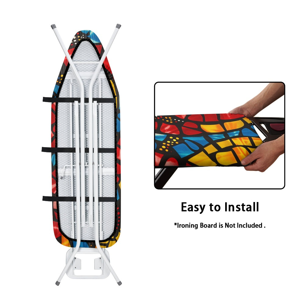 Ironing Board Cover - Velvet's View - Elegant Adinkra-Inspired Fabric Collection