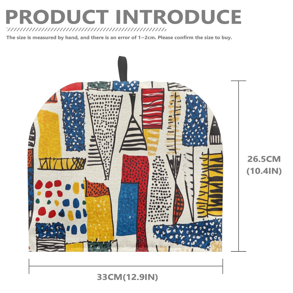 Cavcas Teapot Cover - Velvet's View - Elegant Adinkra-Inspired Fabric Collection -